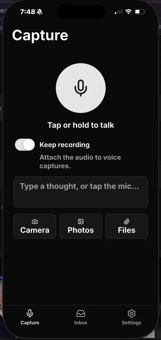 iPhone app
